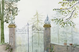 雾中之门，2009 年（水彩画）