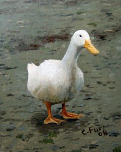 鹅，2006 年（布面油画） 作者 克里斯蒂安·福尔