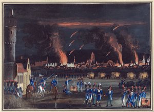 Premiere Coalition - 13 juin 1796 : bombardement de Francfort-sur-le-Main (Francfort) par les Francais Bombardment of Frankfurt am Main by the French Army, July 13