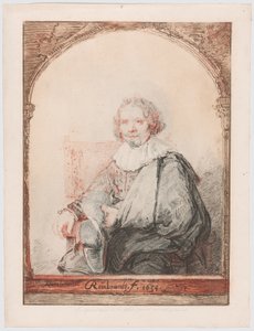 扶手椅上的男子肖像》，选自《荷兰和弗拉芒画家肖像画集》（Collection d
