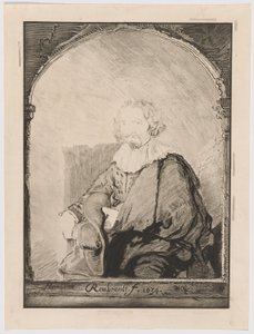 扶手椅上的男子肖像》，选自《荷兰和弗拉芒画家肖像画集》（Collection d