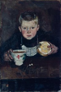 喝咖啡的跑腿男孩 作者 克里斯蒂安·克罗格（Christian Krohg）