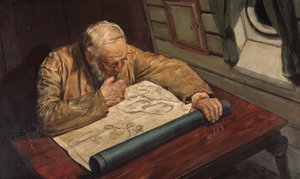 在图表之家（绘画） 作者 克里斯蒂安·克罗格（Christian Krohg）