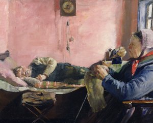 尼尔斯-盖赫德的午后小憩 作者 克里斯蒂安·克罗格（Christian Krohg）