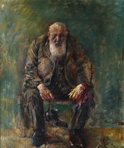 穿靴子的自画像，c.1920 作者 克里斯蒂安·克罗格（Christian Krohg）