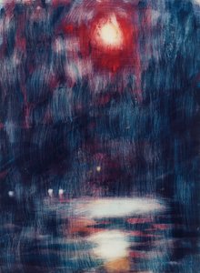 马焦雷湖上的月光；马焦雷湖蒙德沙因