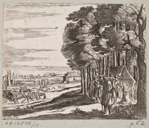 插图 til Adam Olearius，"Persianischer Rosenthal von einem Sinnreichen Poeten Schich Saadi[......]"，石勒苏益格，1660 年 作者 克里斯蒂安·罗斯吉瑟