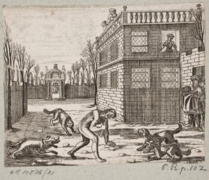 插图 til Adam Olearius，"Persianischer Rosenthal von einem Sinnreichen Poeten Schich Saadi[......]"，石勒苏益格，1660 年 作者 克里斯蒂安·罗斯吉瑟