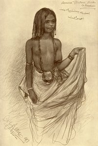 比沙里女孩，埃及阿斯旺，1898年。  