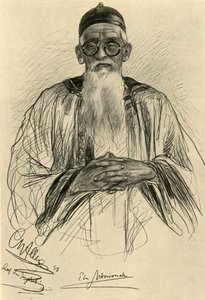 戴眼镜的中国人，1898年。  