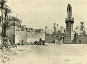 埃及纳加达的房屋，1898年。  