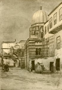 清真寺，埃及开罗，1898年。   作者 克里斯蒂安·威廉·艾尔斯