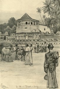 牙庙，康提，锡兰，1898年。 作者 克里斯蒂安·威廉·艾尔斯