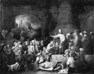 基督医治病人，1742年。