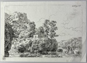 溪边岩石上的小屋 作者 克里斯蒂安·威廉·欧内斯特·迪特里希