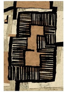 家的形状，2023 年（单版画） 作者 克里斯蒂娜·费迪克