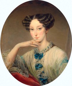 大公夫人玛丽亚-亚历山德罗夫娜的肖像，1824-1880年，约1850年。