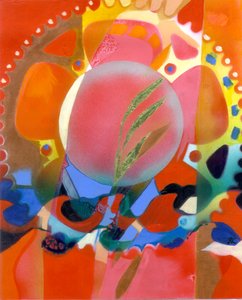 希望》，约 2009 年（丙烯酸画板，金箔） 作者 克里斯蒂娜·萨吉