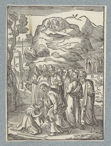 基督医治麻风病人 作者 贝纳迪诺·帕塞里（Bernardino Passeri）