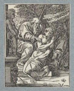 苏珊娜和长老们 作者 Werner van den Valckert
