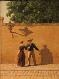 丹麦语：  En matros, som tager afsked med sin pige 一个水手向他的女孩告辞 作者 克里斯托弗·威廉·埃克斯伯格