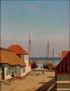 Der Hafen von Dragoer 作者 克里斯托弗·威廉·埃克斯伯格