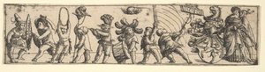有孩子的壁画，1531年。