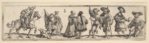 兰斯奎奈特和女士们，1531年。