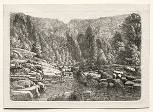 山里的水，约1790-1800年。