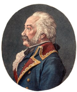 法国将军库斯廷伯爵亚当-菲利普（1740-1793）的画像。