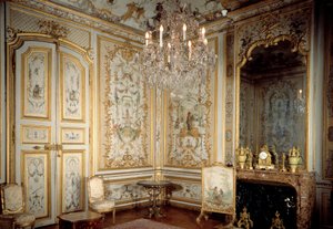 Christophe Huet（1700-1759）1737 年尚蒂伊，孔德博物馆的猴子内阁或“La Grande Singerie”的视图