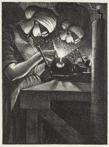 乙炔焊工，1917年