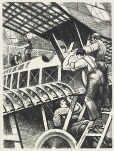 组装零件，1917年 作者 克里斯托弗·理查德·怀恩·内文森