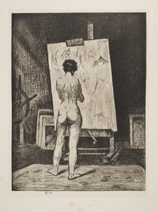 鉴赏家》，1922 年出版（蚀刻版画） 作者 克里斯托弗·理查德·怀恩·内文森