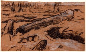 一棵倒下的树，约1914年。 作者 克里斯托弗·威廉姆斯
