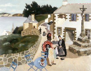 卖地毯的，Treboul》，1930年 作者 克里斯托弗·伍德