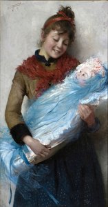 Primo amore 初恋，1889年。 作者 Cipriano Cei