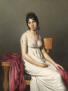 白衣少女的画像 作者 雅克·路易·戴维的圈子