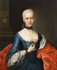 一位年轻的贵族女士的画像 作者 Circle of Johann Heinrich Tischbein