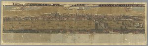 泰晤士河景观，伦敦桥，"Londinium Florentissima Britanniae urls emporiumque toto orbe celeberrimum。伦敦