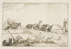 田野和道路》，《农场、乡间别墅和乡村图画》（Praediorum villarum et rusticarum casularum icones）之后的第 24 版 作者 克拉斯·扬什·维舍尔二世