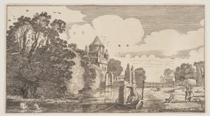 哈勒姆的 "Kleine Houtpoort"，选自 Landscapes (Playsante Lantschappen)