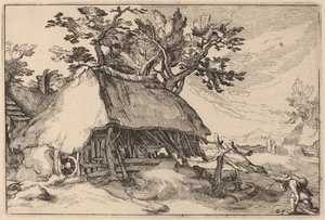 谷仓 作者 Claes Jansz Visscher 在亚伯拉罕 Bloemaert 之后 在 Boëtius Adams Bolswert 之后