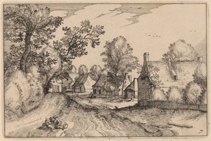 村道 作者 Claes Jansz Visscher 仿照 Johannes van Doetechum，仿照卢卡斯的长老