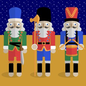 圣诞节Nutcrackers  - 好运符号