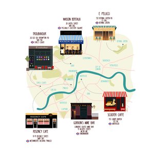 独特的伦敦小餐馆和酒吧地图