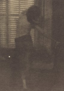 纽约工作室的模特，约1915年。