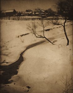 冬季风景c。 1900年。