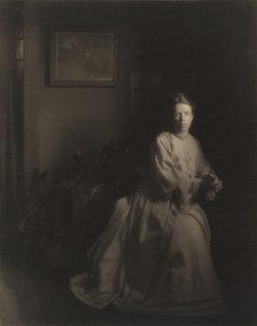 怀特夫人--在工作室，1907 年，约 1920 年代印刷（照片）