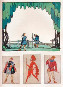 《随心所欲的风景》，第一幕，《亚眠和勒博的服饰和场景》，1919年